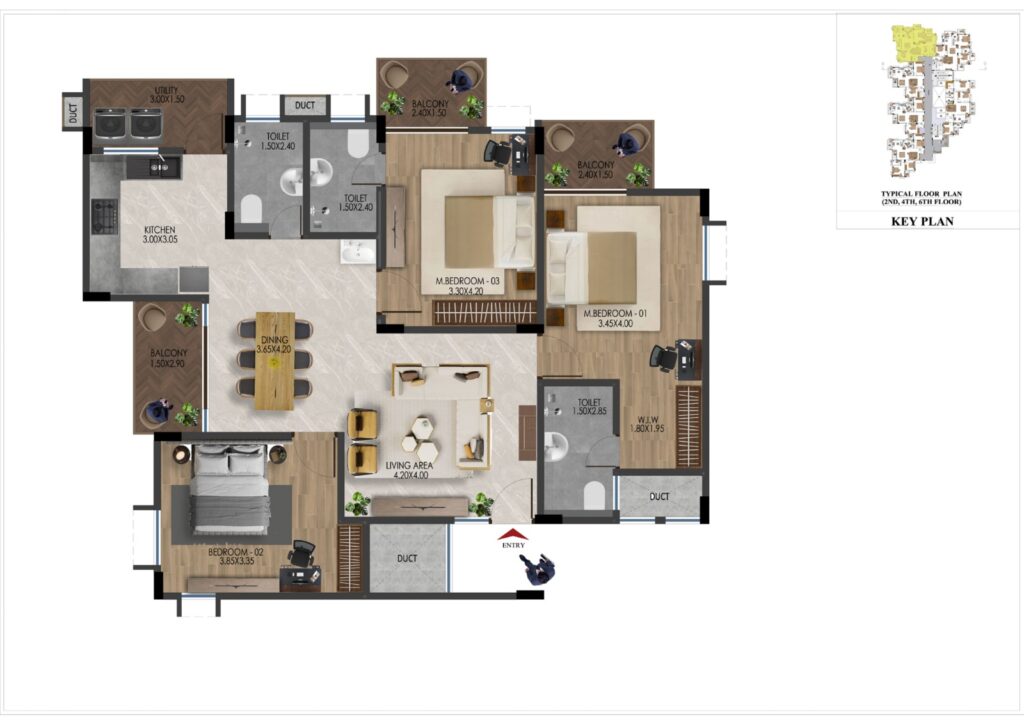 Garden Terraces 4 unit plan 1